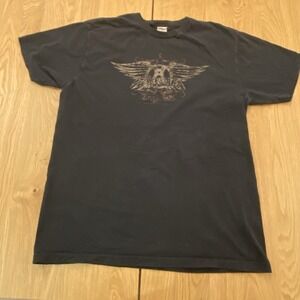 Aerosmith vintage shirt Black T-shirt‎ X-Large Bay Island